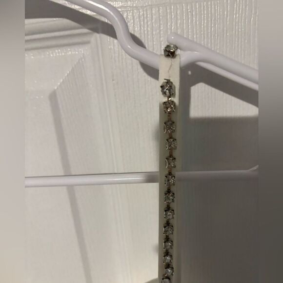 Mac Duggal SWEETHEART EVENING GOWN W/ RHINESTONE ACCENTS in white size 8 - Picture 8 of 10